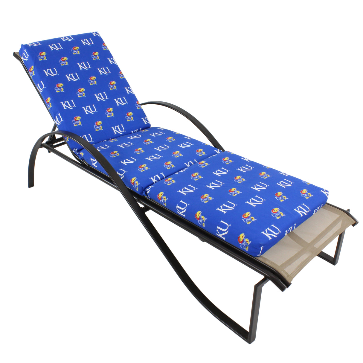 Kansas Jayhawks Three Piece Chaise Lounge Cushion