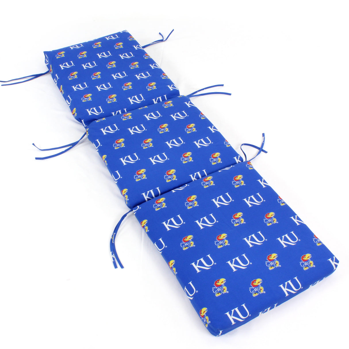 Kansas Jayhawks Three Piece Chaise Lounge Cushion