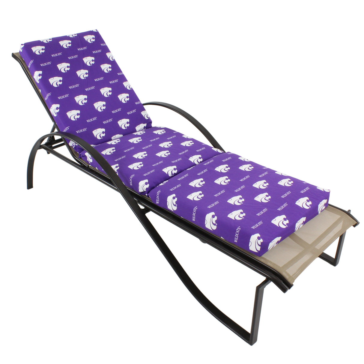 Kansas State Wildcats Three Piece Chaise Lounge Cushion