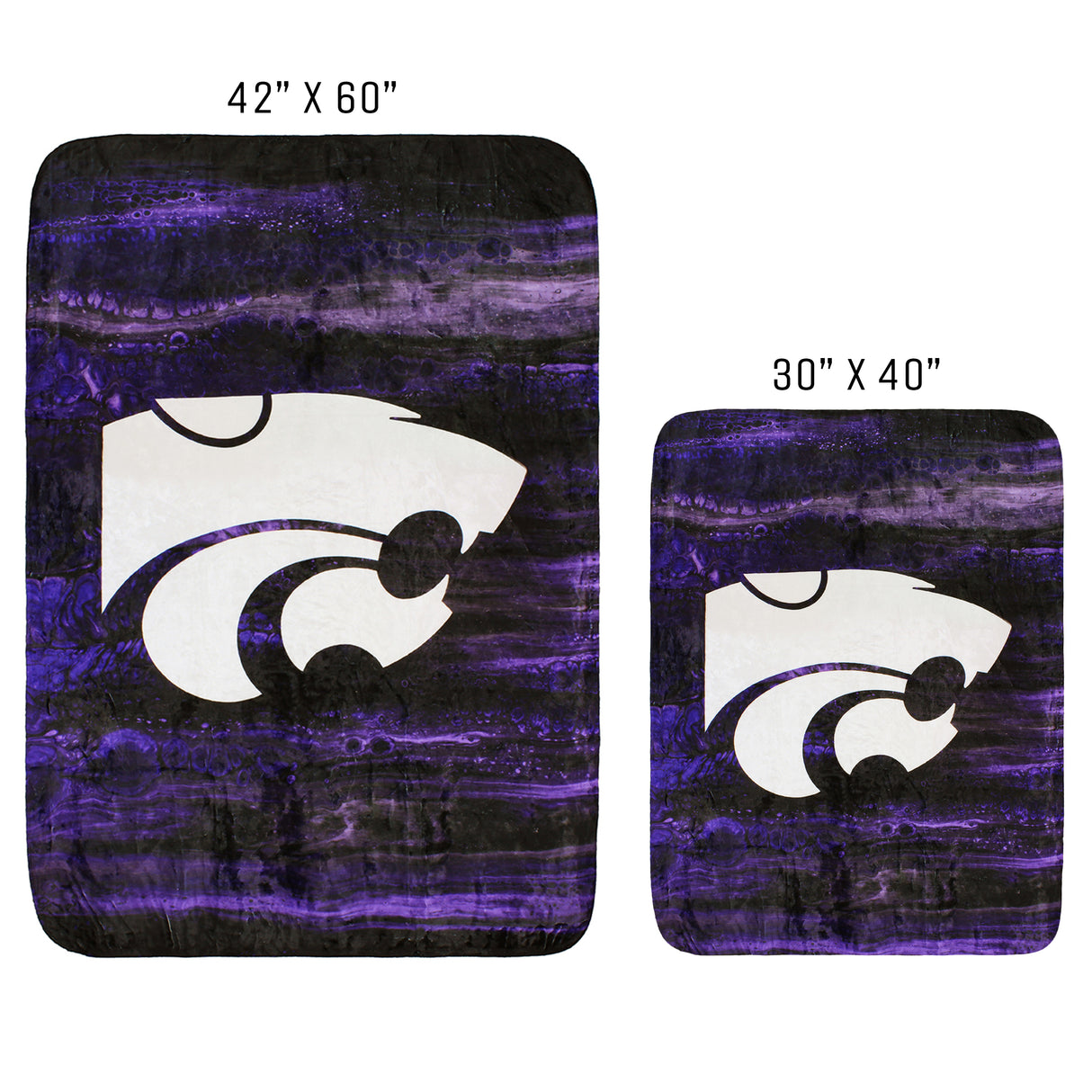Kansas State Wildcats Sublimated Soft Throw Blanket