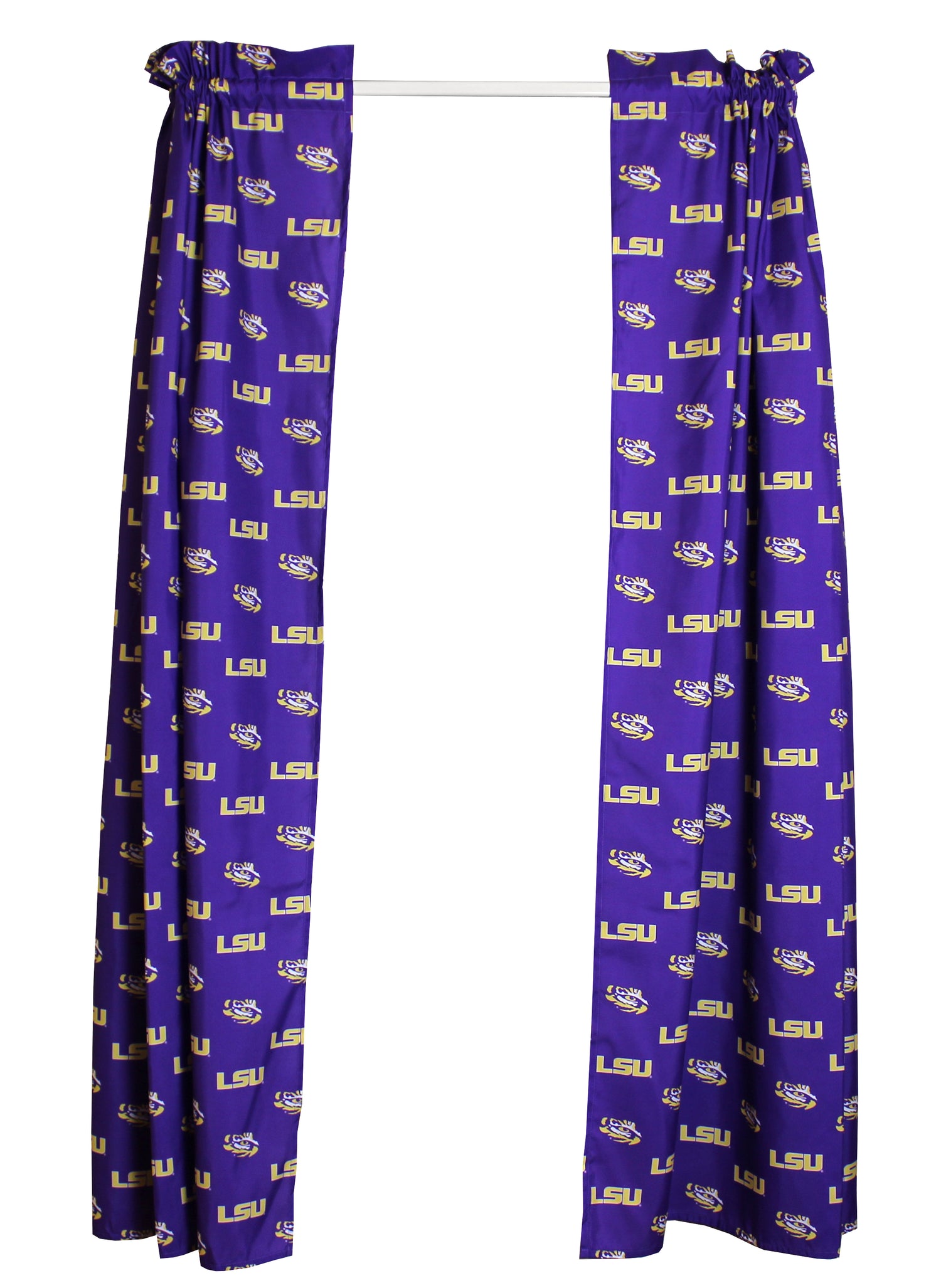 LSU Tigers Curtain Panels 63" or 84"