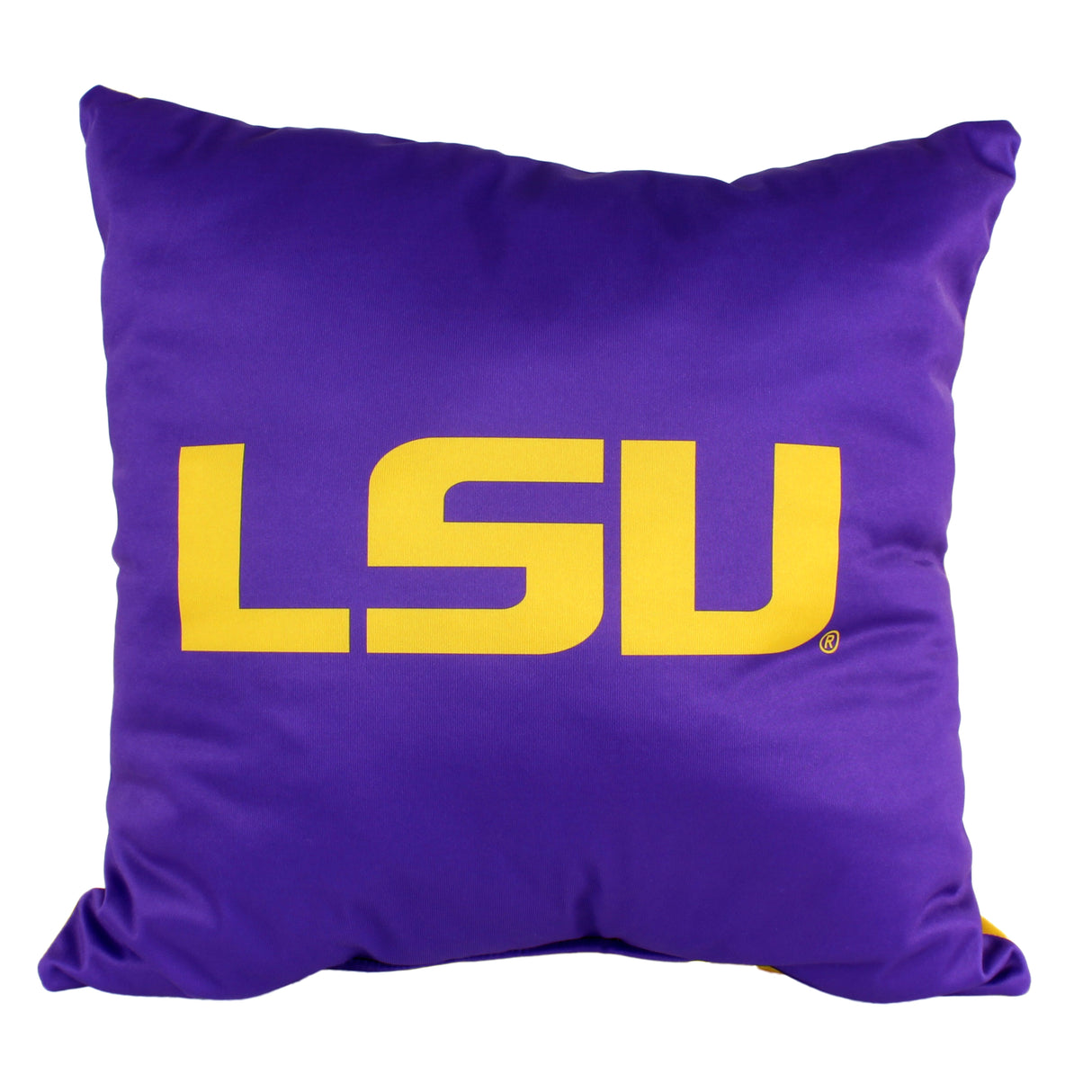 LSU Tigers 2 Sided Decorative Pillow, 16" x 16", Made in the USA