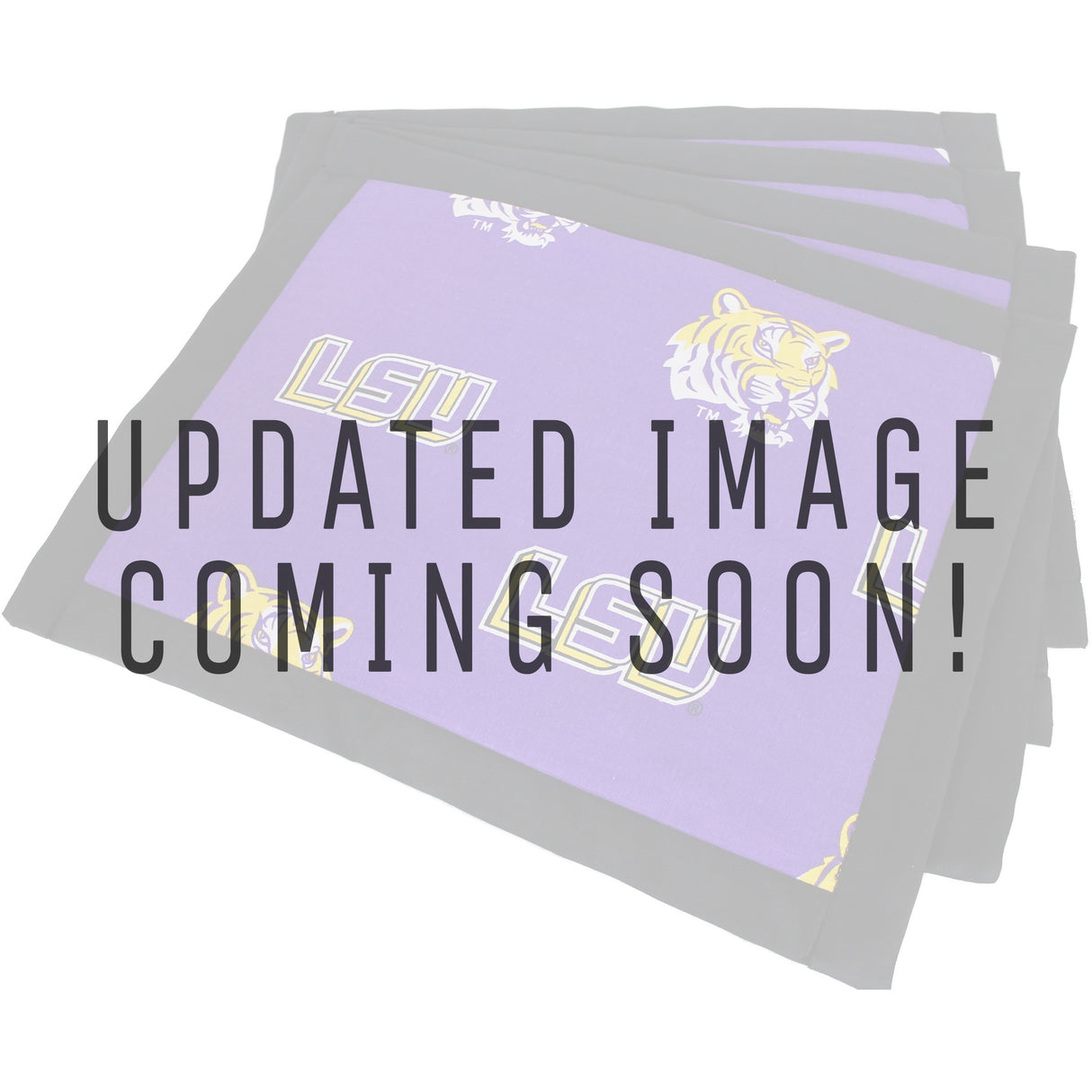 LSU Tigers Placemat Set, Set of 4 Cotton and Reusable Placemats