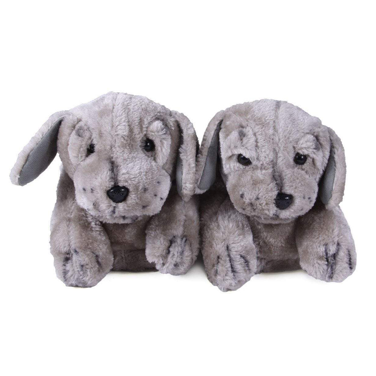 Gray Puppy Comfy Animal Feet Slippers