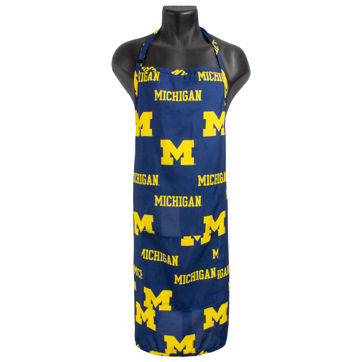Michigan Wolverines Grilling Tailgating Apron with 9" Pocket, Adjustable