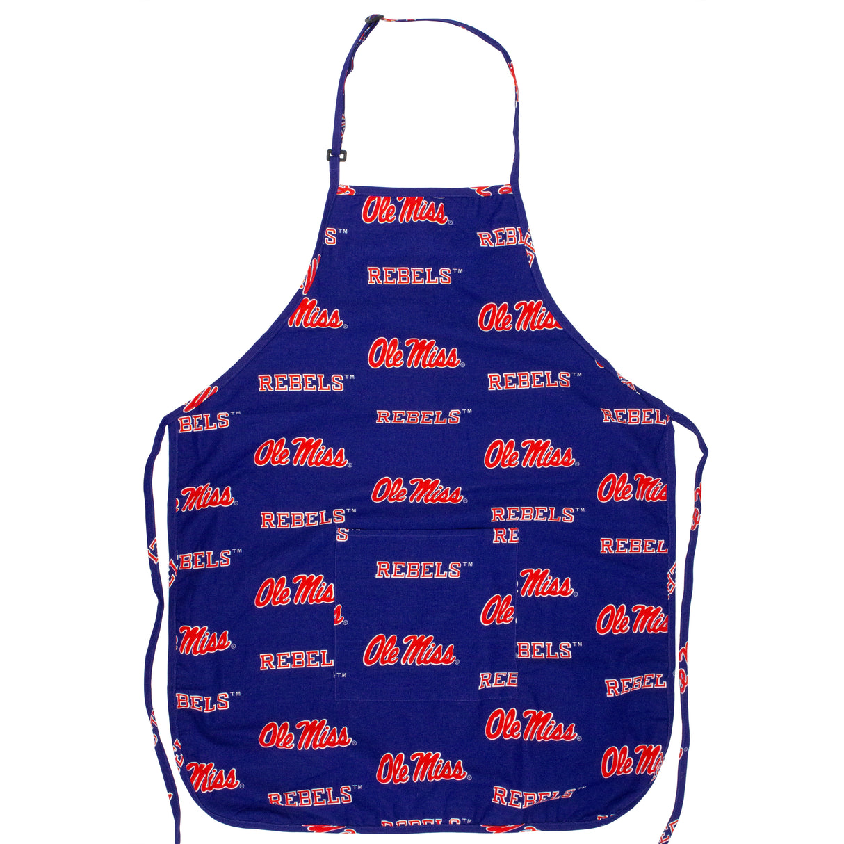 Ole Miss Rebels Grilling Tailgating Apron with 9" Pocket, Adjustable