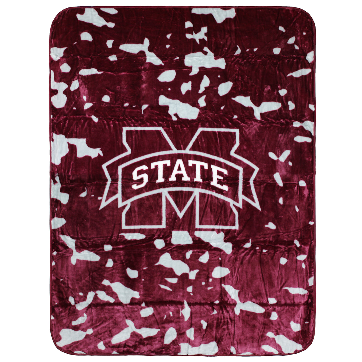 Mississippi State Bulldogs Plush Throw Blanket, Bedspread, 86" x 63"