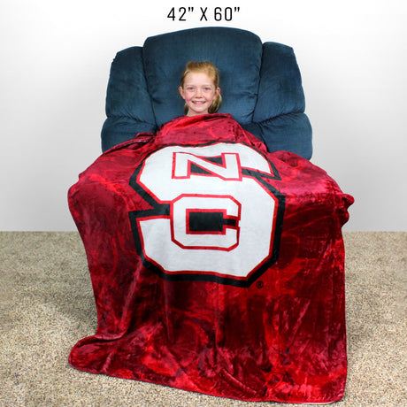 NC State Wolfpack Sublimated Soft Throw Blanket