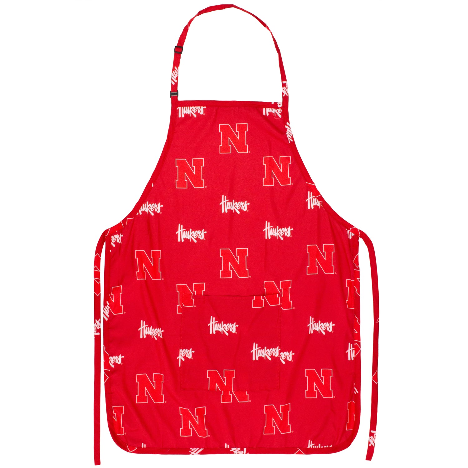 Nebraska Huskers Grilling Tailgating Apron with 9" Pocket, Adjustable