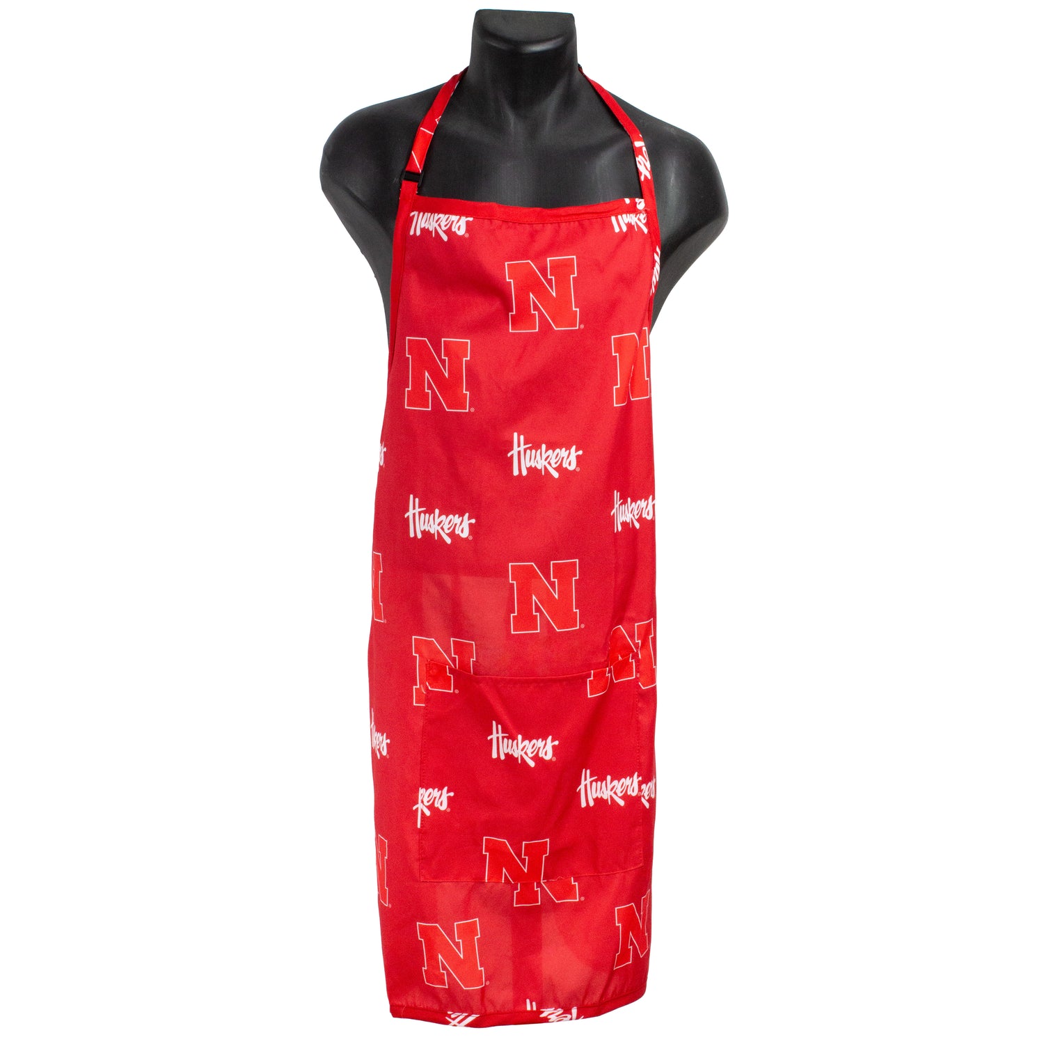 Nebraska Huskers Grilling Tailgating Apron with 9" Pocket, Adjustable