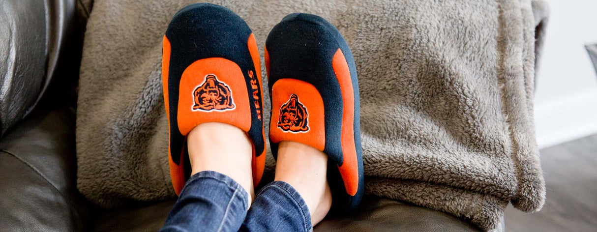 Chicago Bears Low Pro ComfyFeet Indoor House Slippers