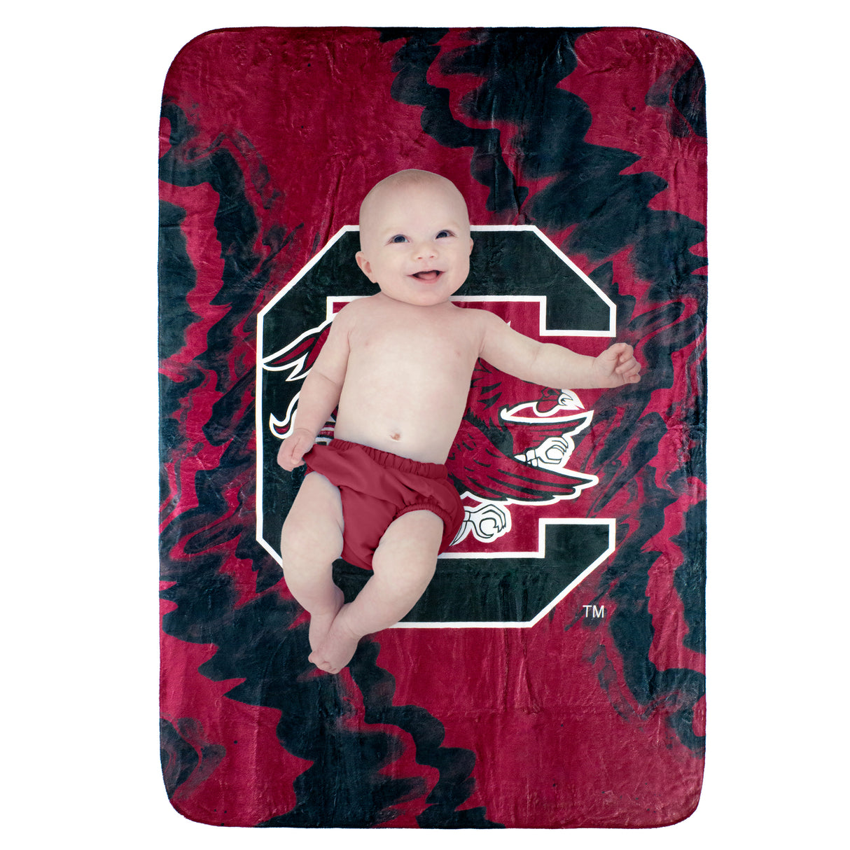 South Carolina Gamecocks Sublimated Soft Throw Blanket