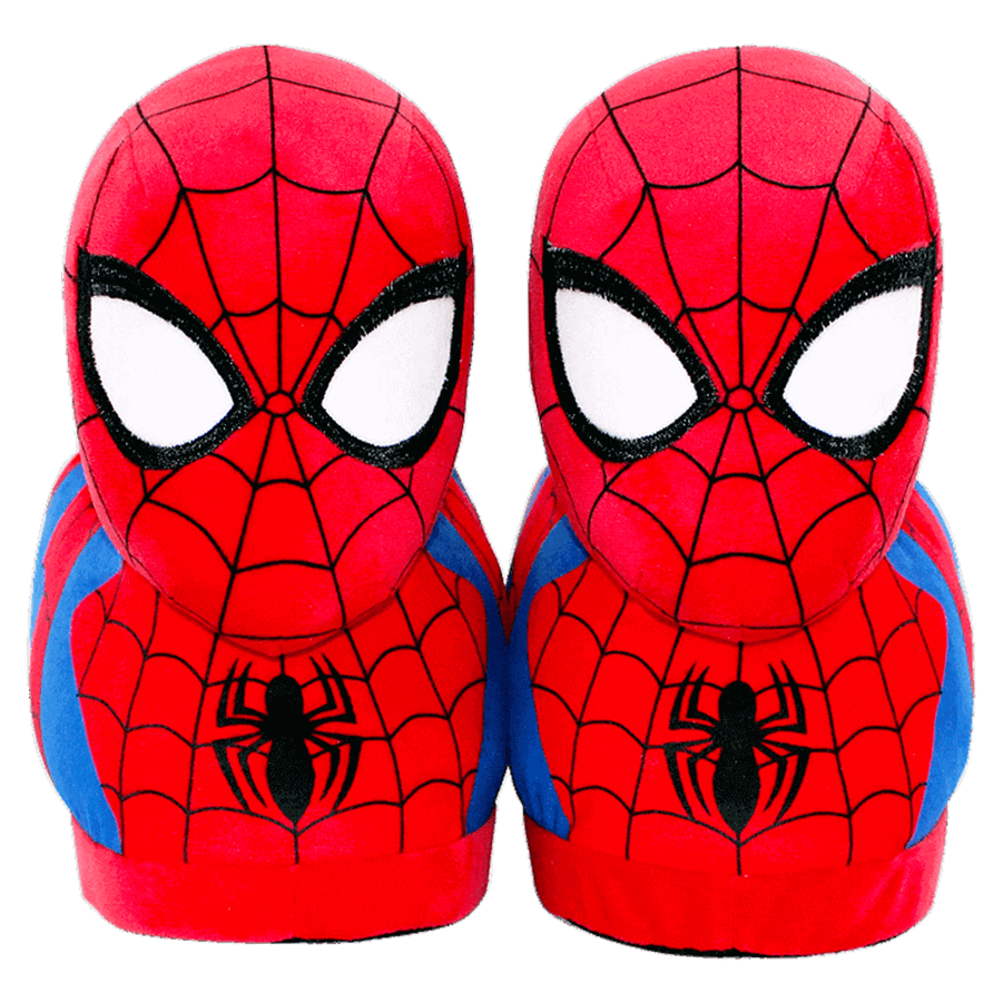 spiderman slippers pair front view