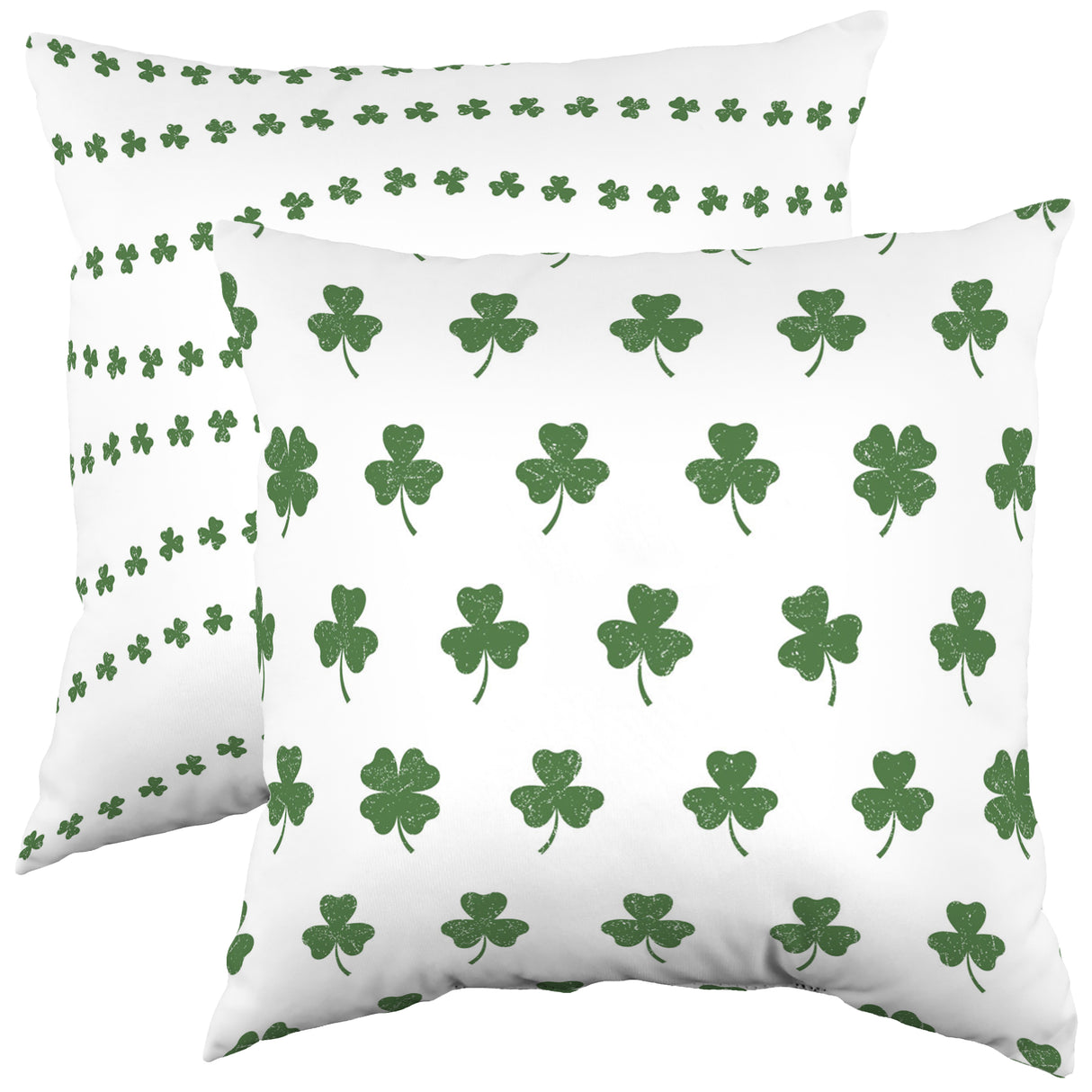 Distressed Clovers Decorative Pillow, 2 Sizes, Made in the USA