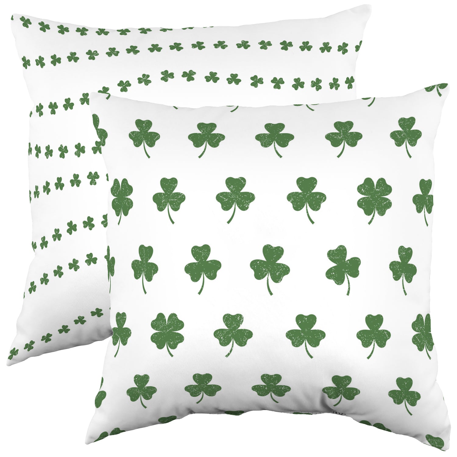 Distressed Clovers Decorative Pillow, 2 Sizes, Made in the USA