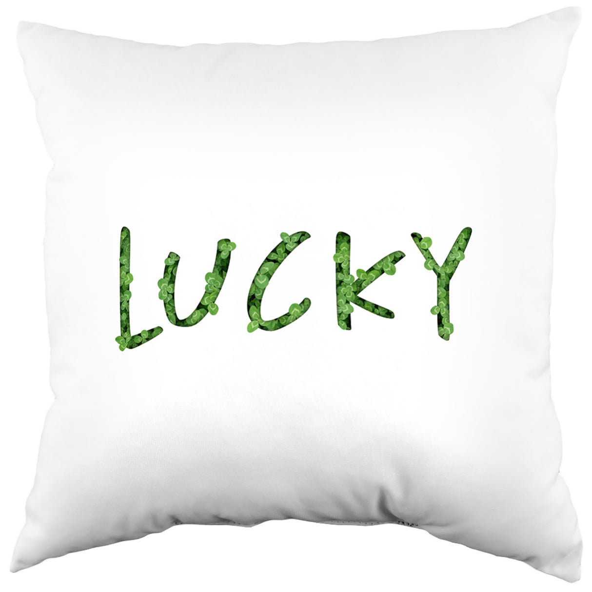 Lucky Clover Patch Decorative Pillow, 2 Sizes, Made in the USA