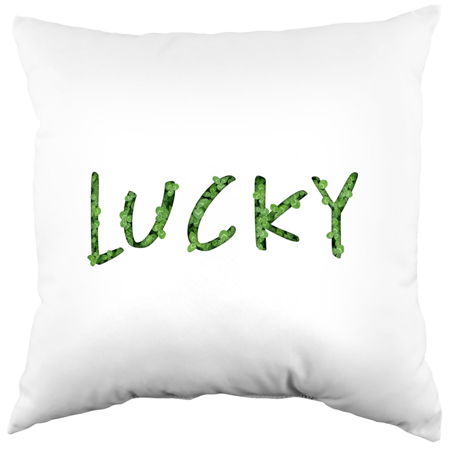 Lucky Clover Patch Decorative Pillow, 2 Sizes, Made in the USA