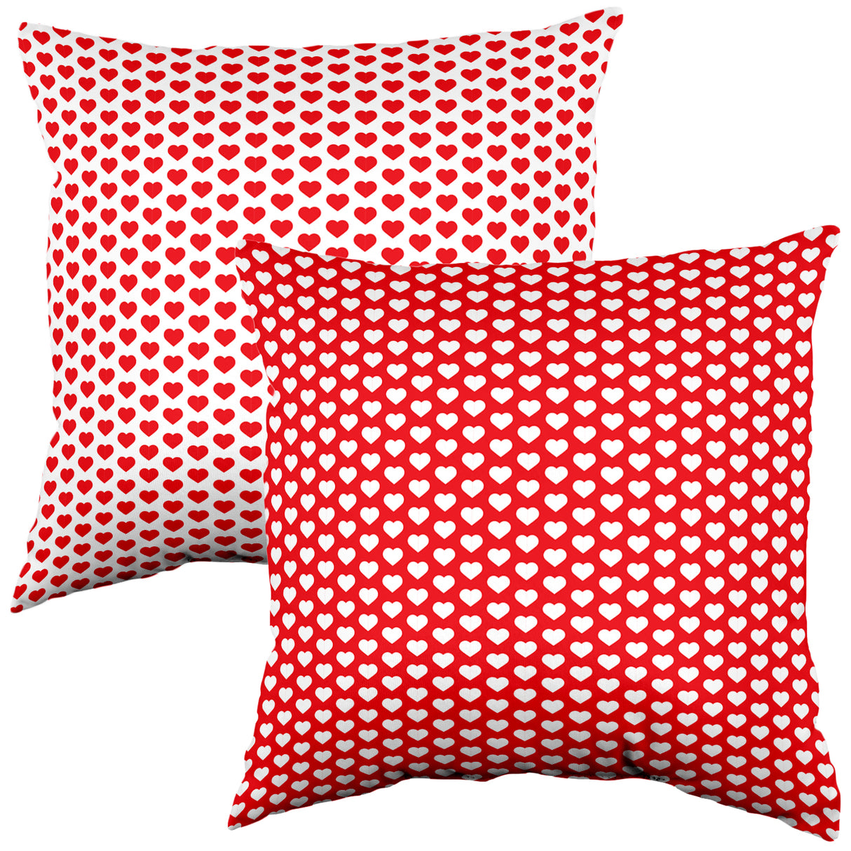 Heart Pattern Double Sided Throw Pillow, 2 Sizes