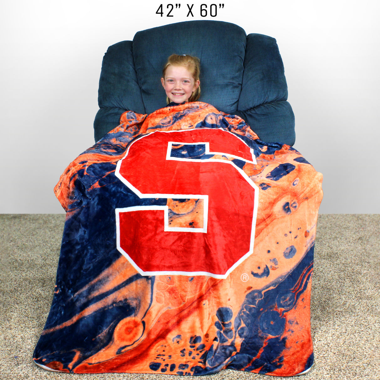 Syracuse Orange Sublimated Soft Throw Blanket