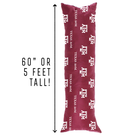 Texas A&M Aggies Body Pillow, 20" x 60"