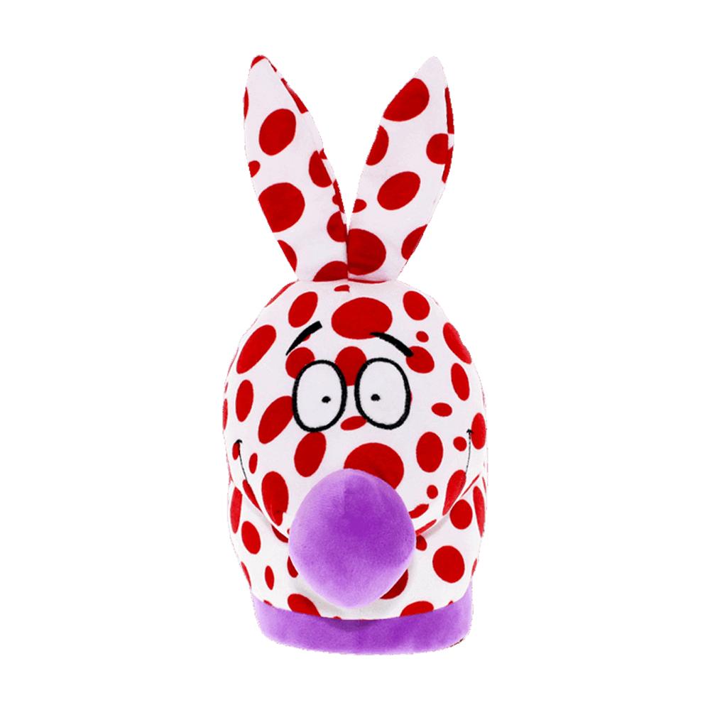 Red & White Woozle Slippers