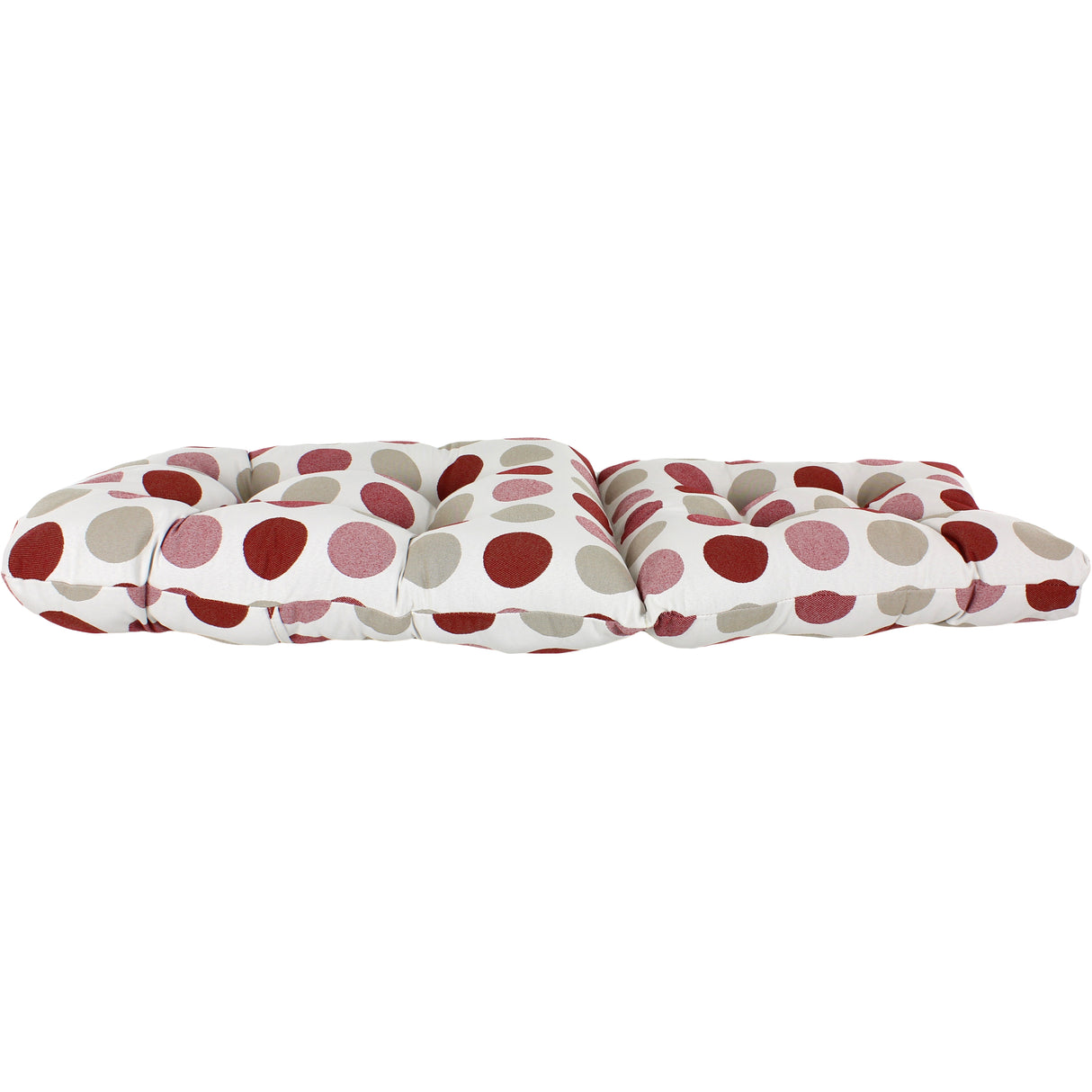 Garnet and Gray Big Dots Adirondack Cushion