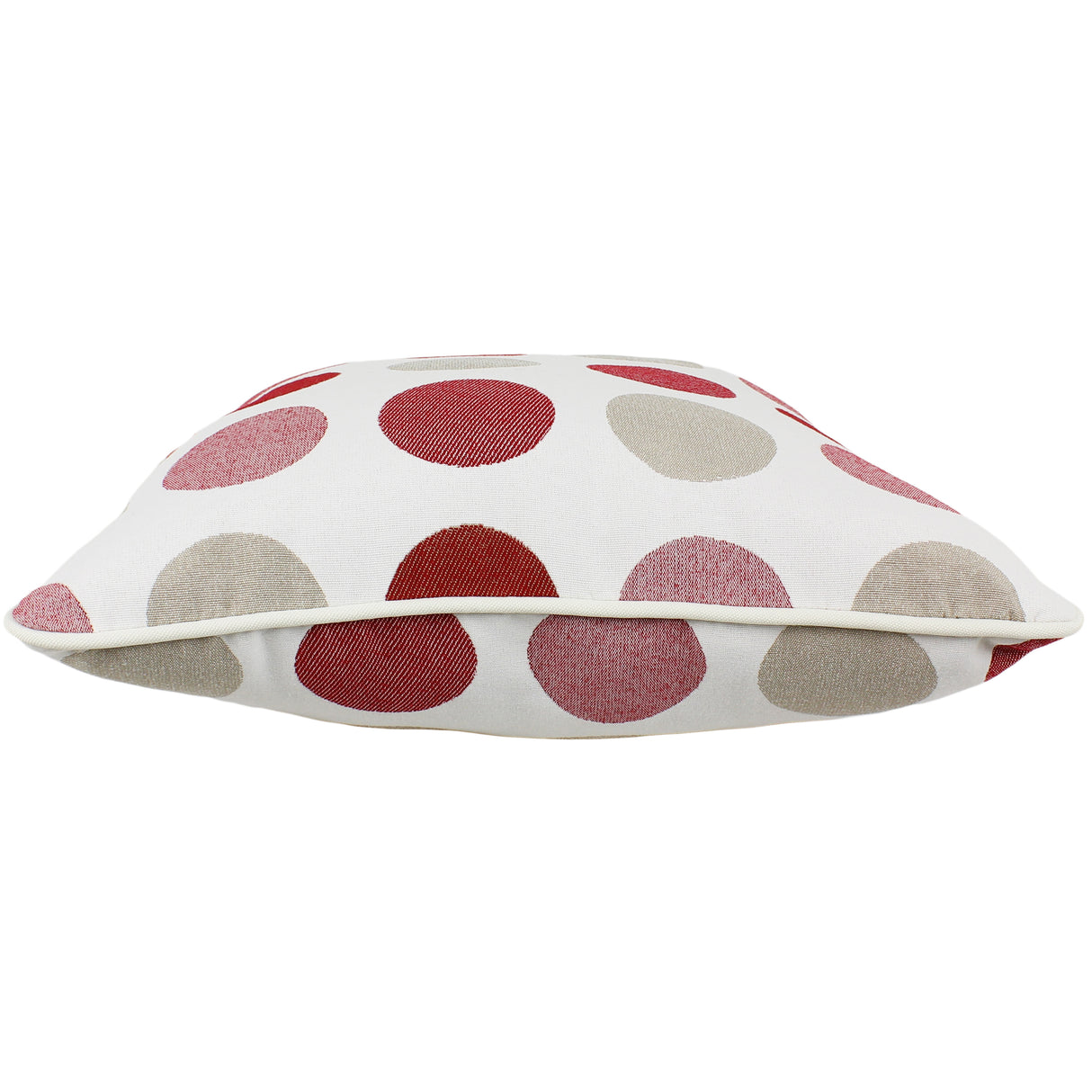 Garnet and Gray Big Dots Outdoor Decorative Pillow