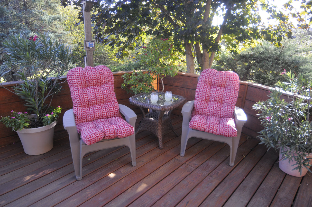 Garnet Harley Line Weave Adirondack Cushion