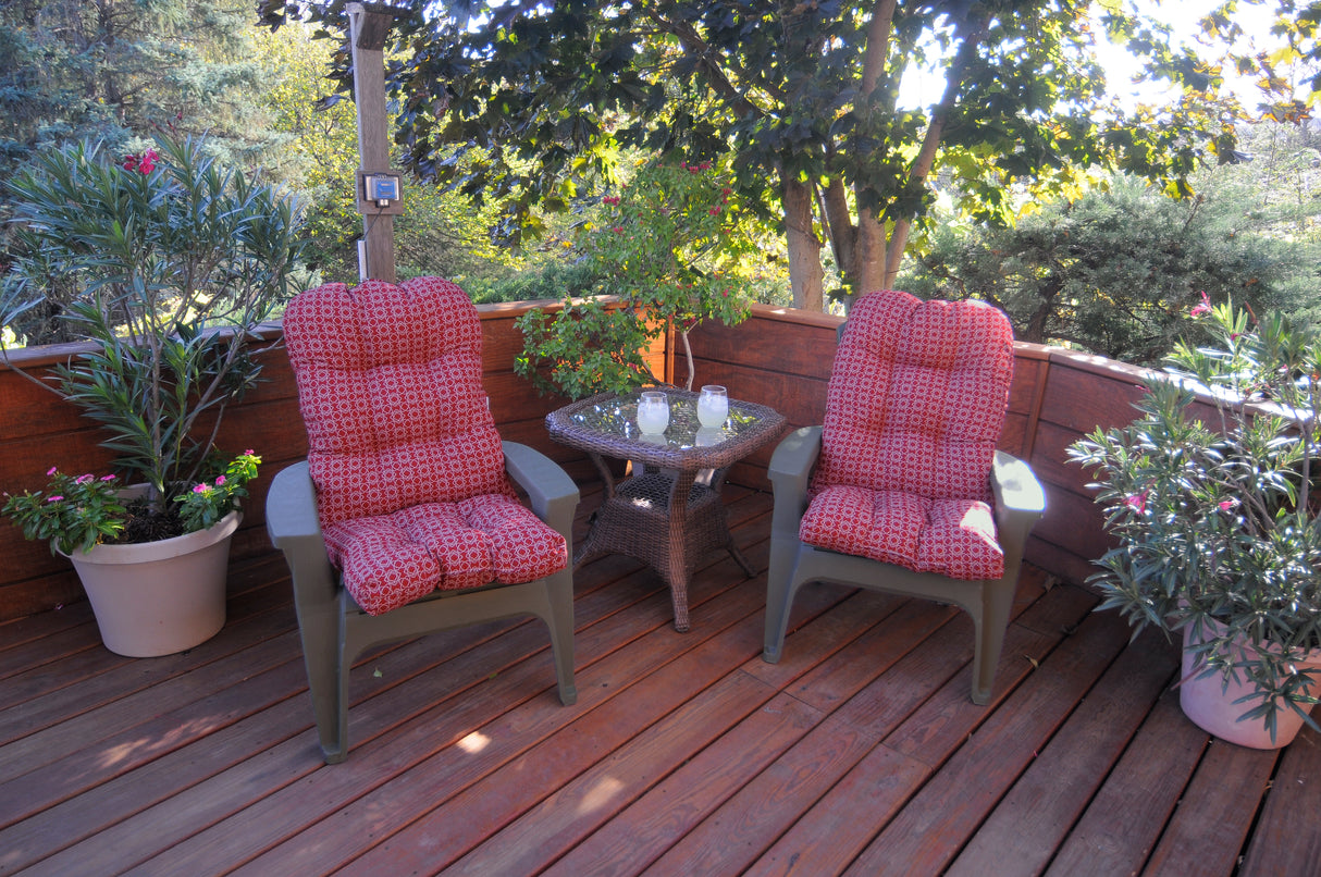 Garnet Harley Line Weave Adirondack Cushion