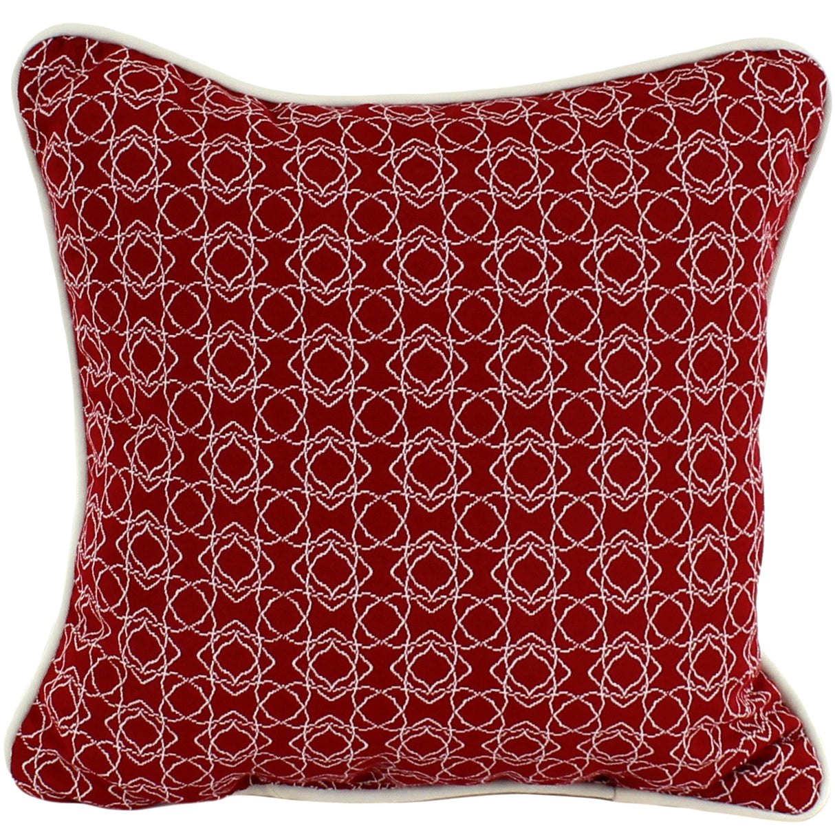 Garnet Harley Line Weave Outdoor Decorative Pillow