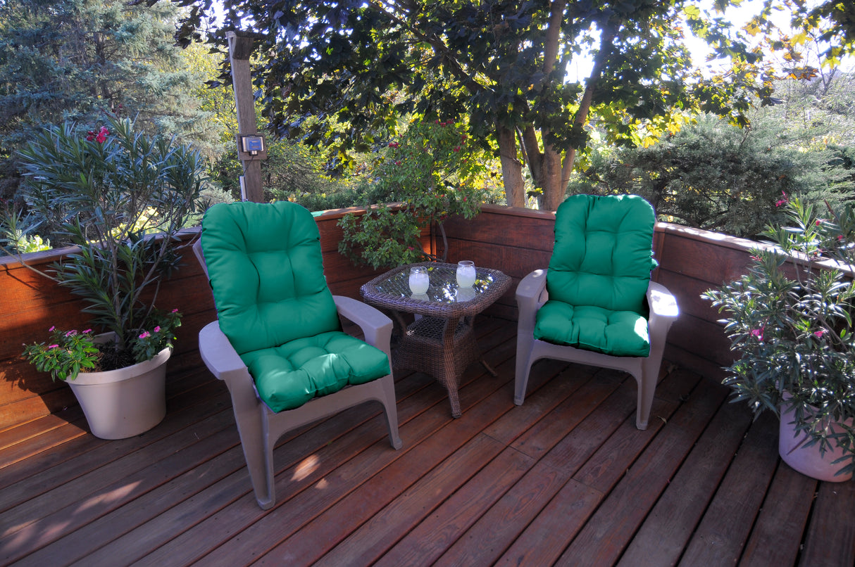 Teal Adirondack Indoor Outdoor Chair Cushion
