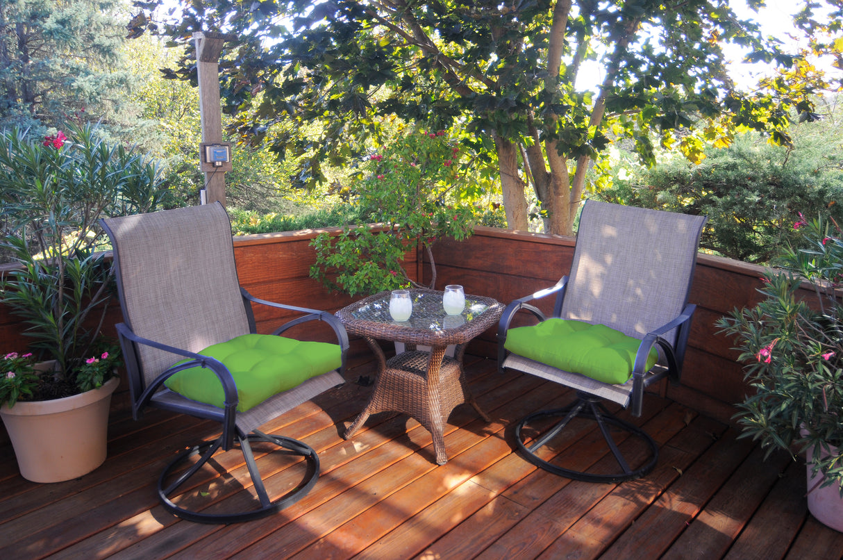 Green Indoor / Outdoor Seat Cushion Patio D Cushion