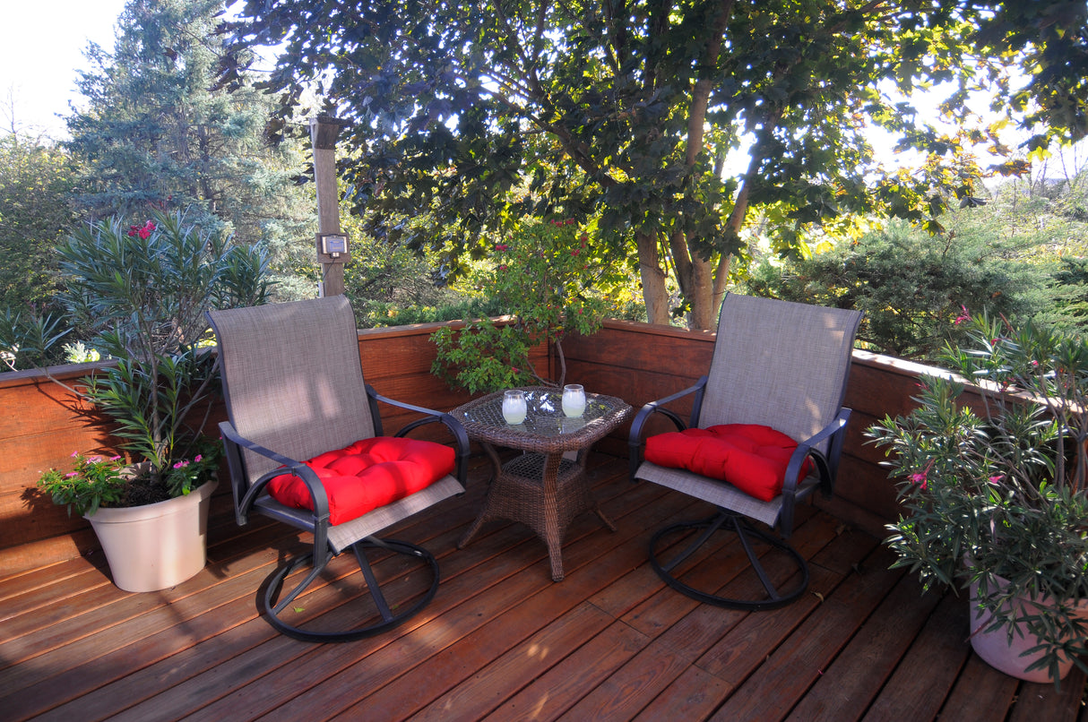 Red Indoor / Outdoor Seat Cushion Patio D Cushion