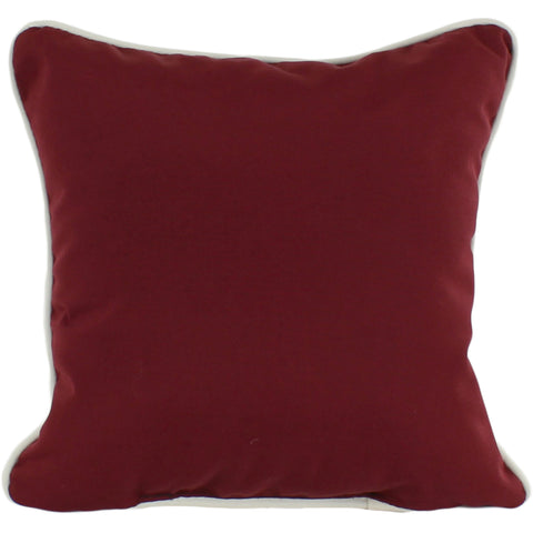 Burgundy Outdoor Decorative Pillow