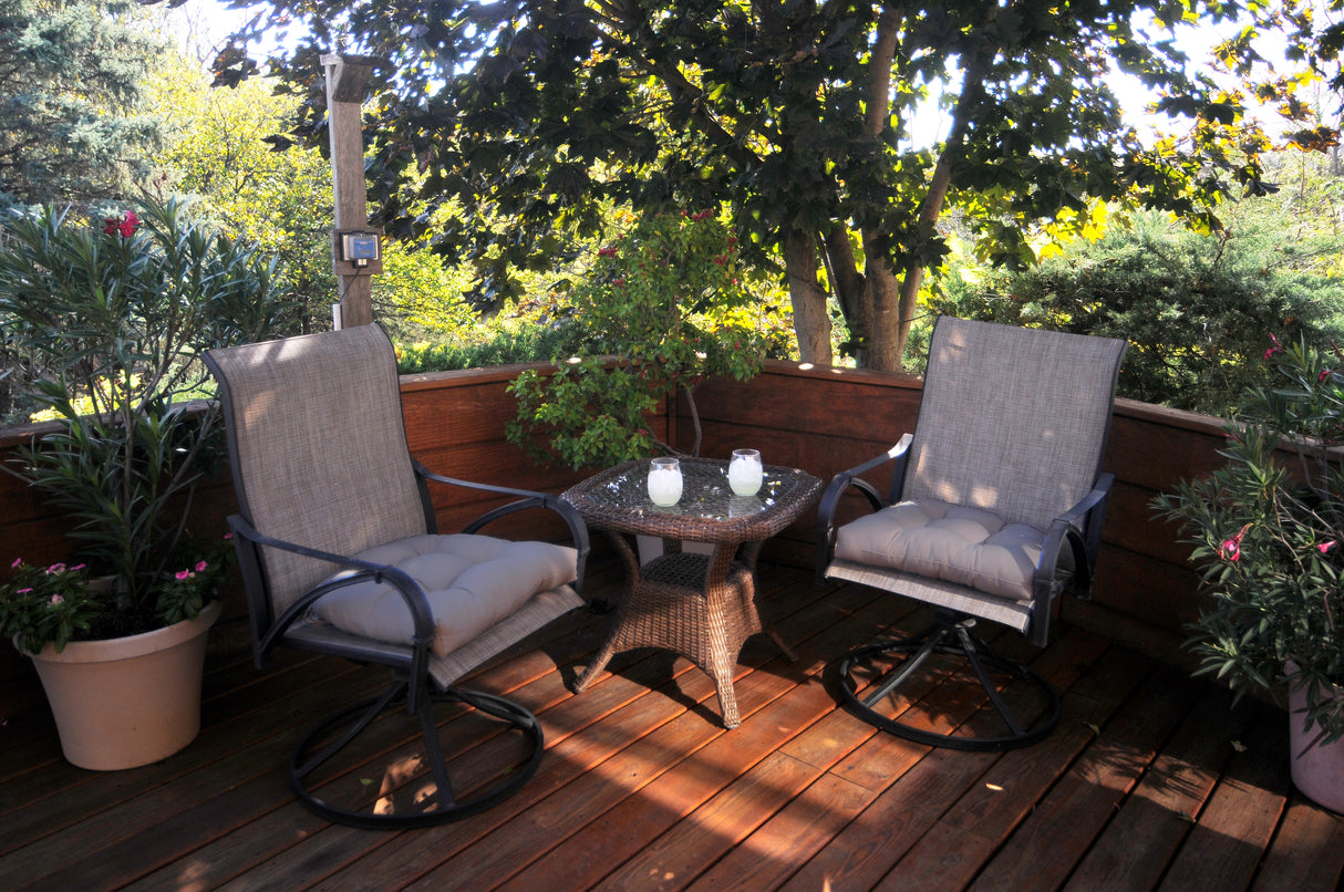 Gray Indoor / Outdoor Seat Cushion Patio D Cushion