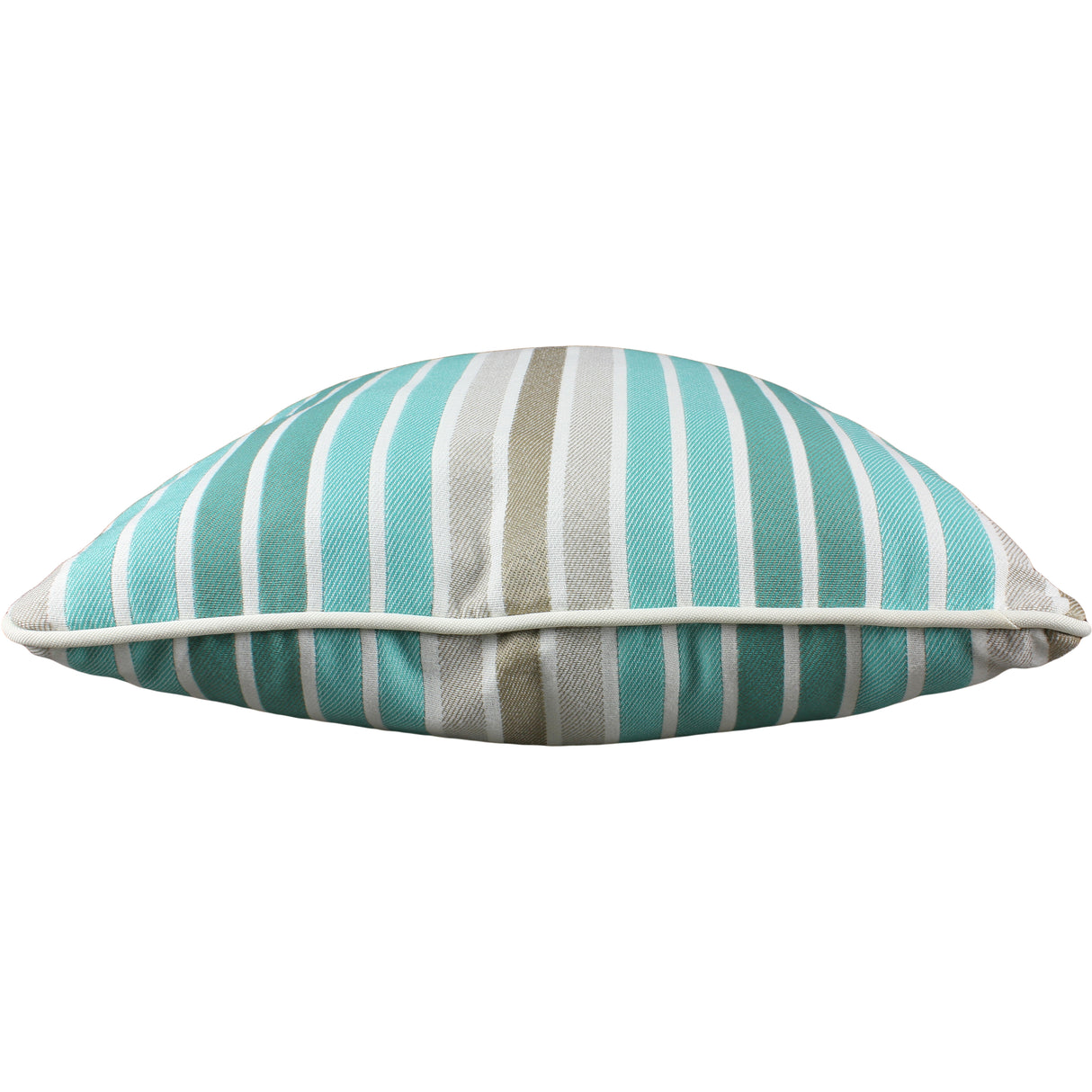 Lakeside Teal Parker Stripe Outdoor Decorative Pillow