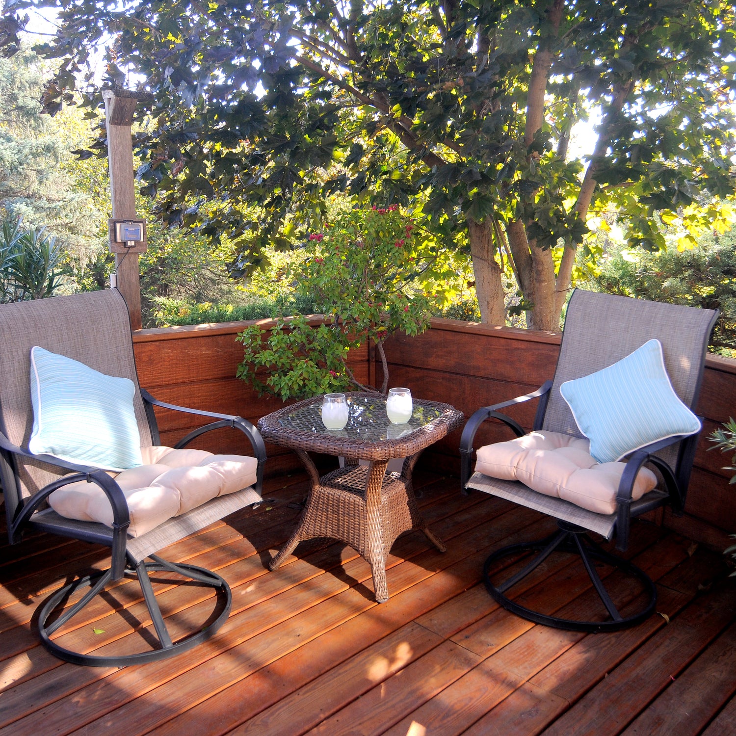 Lakeside Teal Marseille Outdoor Decorative Pillow