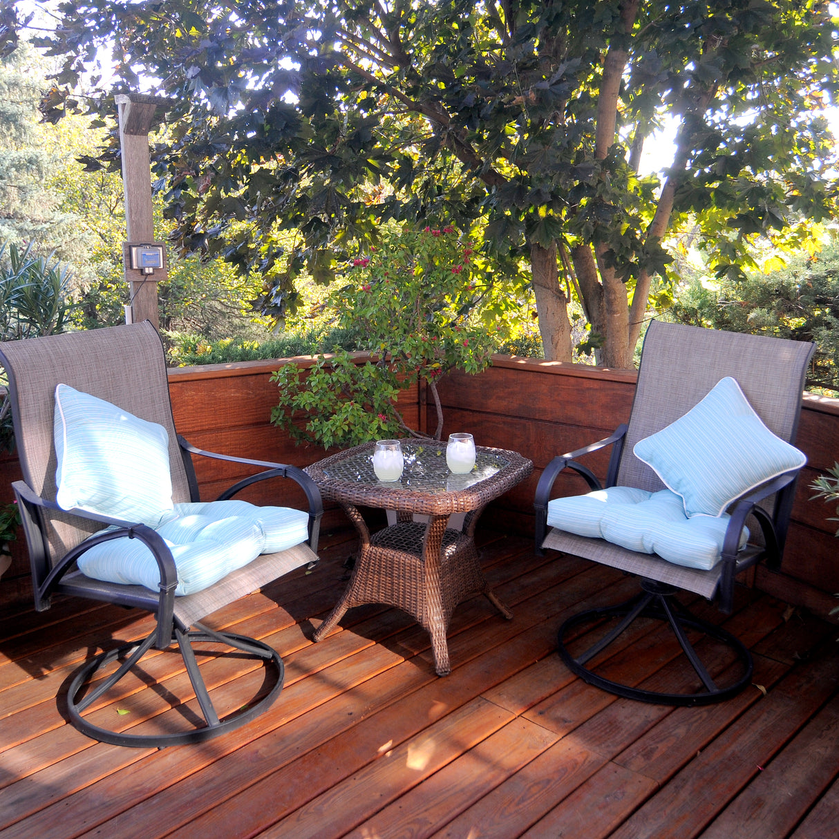 Lakeside Teal Marseille Outdoor Decorative Pillow