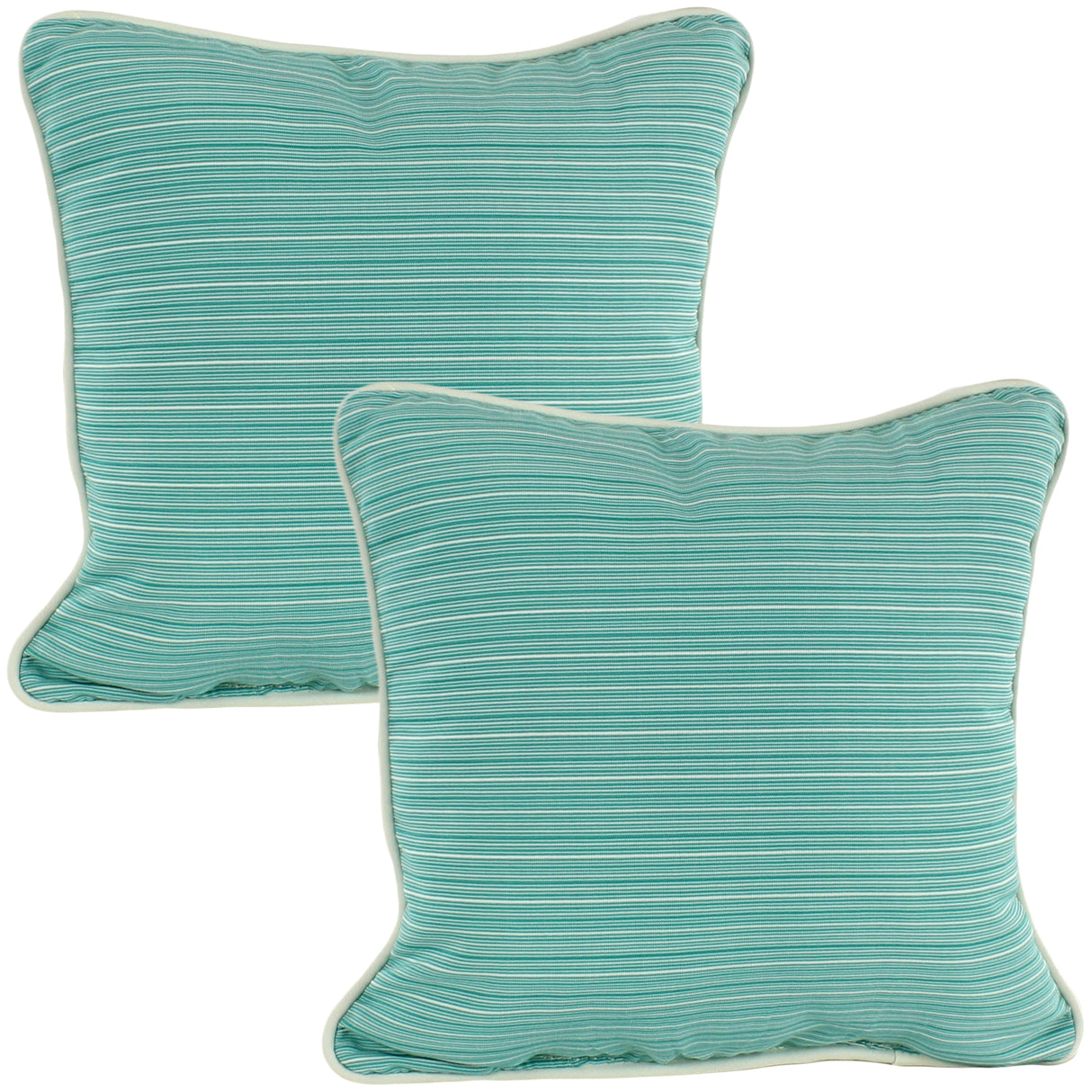 Lakeside Teal Marseille Outdoor Decorative Pillow