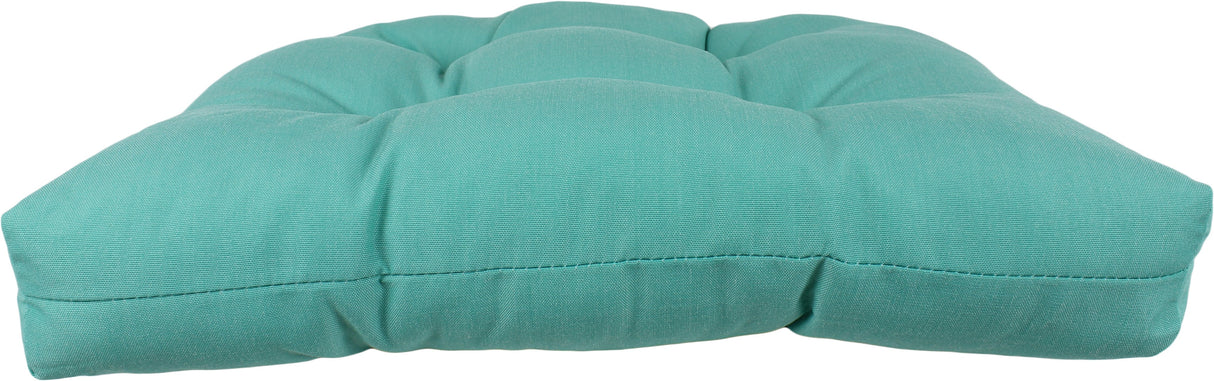 Lakeside Teal Canvas Indoor / Outdoor Seat Cushion Patio D Cushion