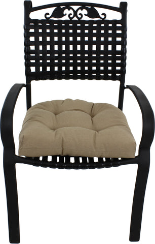 Wheat Brown Canvas Indoor / Outdoor Seat Cushion Patio D Cushion