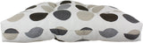 Charcoal and Gray Big Dots Indoor / Outdoor Seat Cushion Patio D Cushion