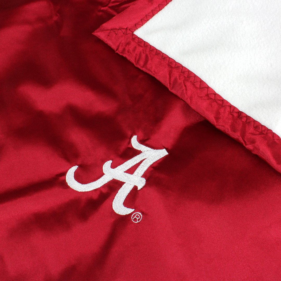 Alabama Crimson Tide Silky and Super Soft Plush Baby Blanket, 28" x 28"