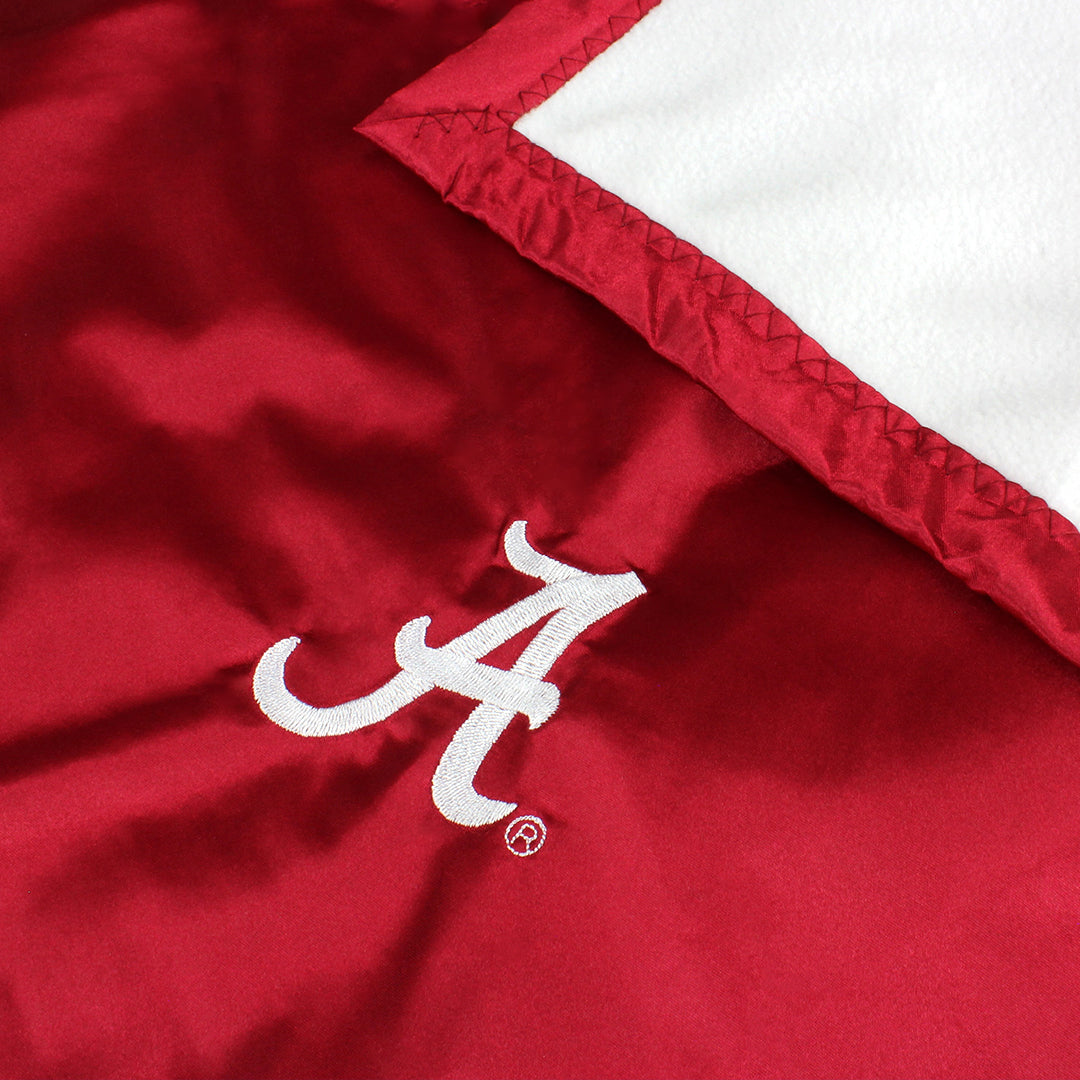 Alabama Crimson Tide Silky and Super Soft Plush Baby Blanket, 28" x 28"
