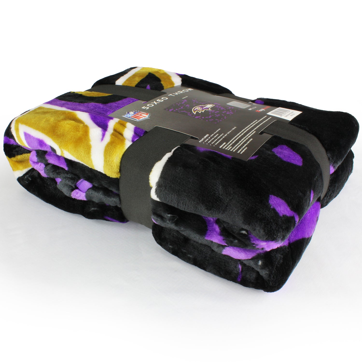 Baltimore Ravens NFL Throw Blanket, 50" x 60"