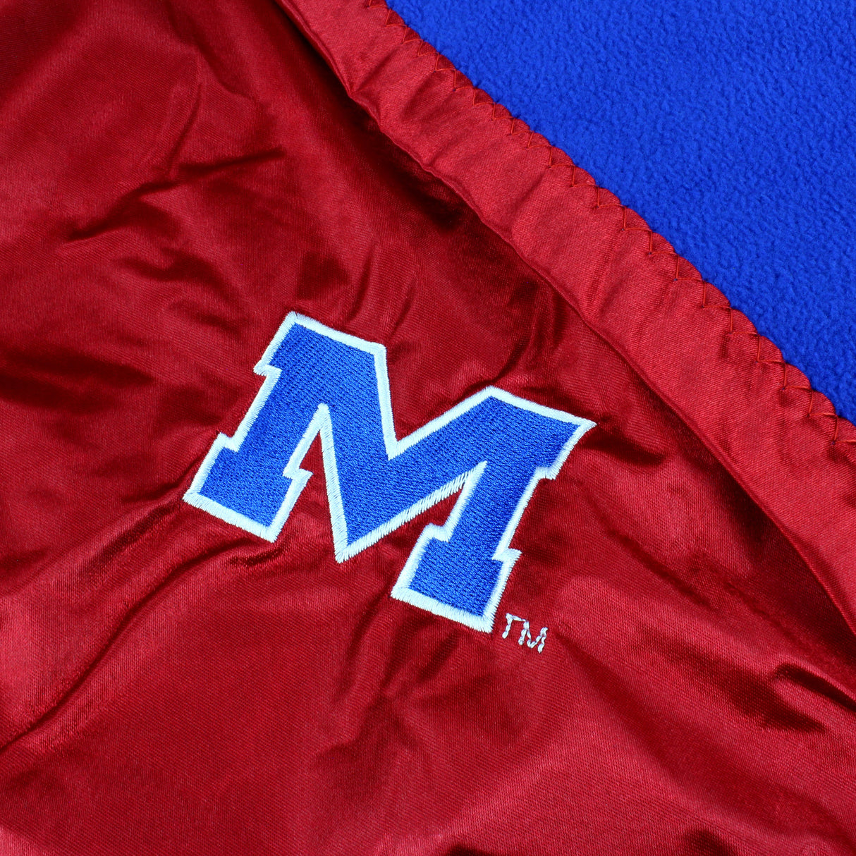 Ole Miss Rebels Silky and Super Soft Plush Baby Blanket, 28" x 28"