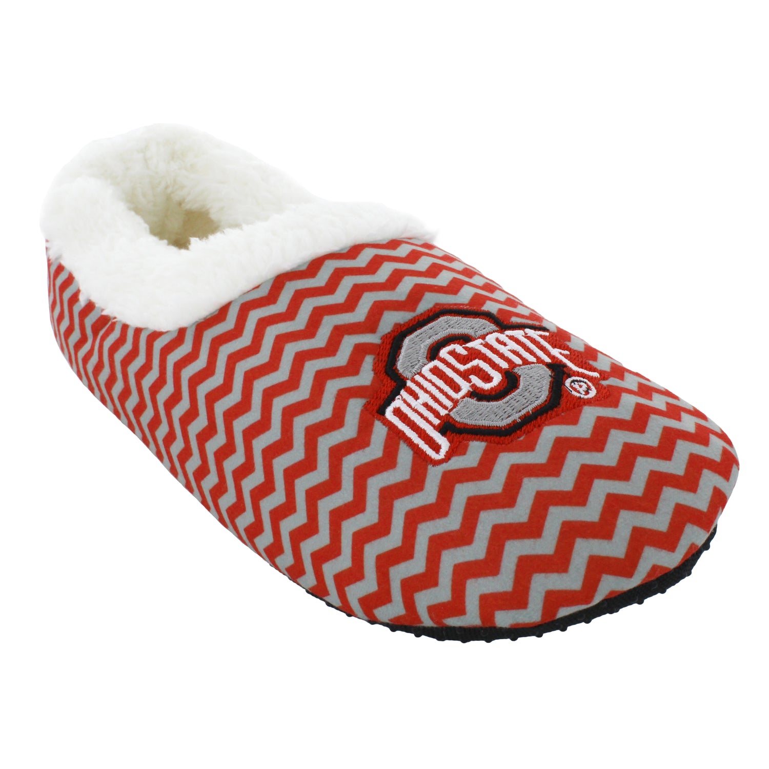 Ohio State Buckeyes Chevron Slip On Slippers