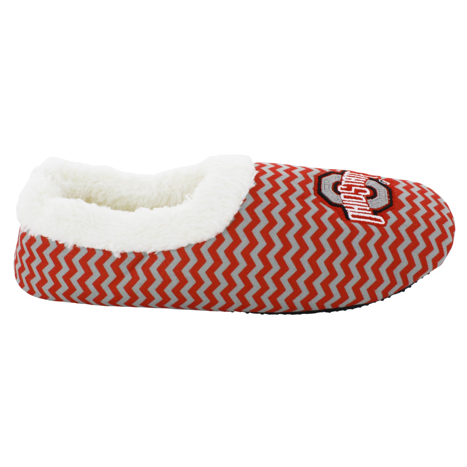 Ohio State Buckeyes Chevron Slip On Slippers