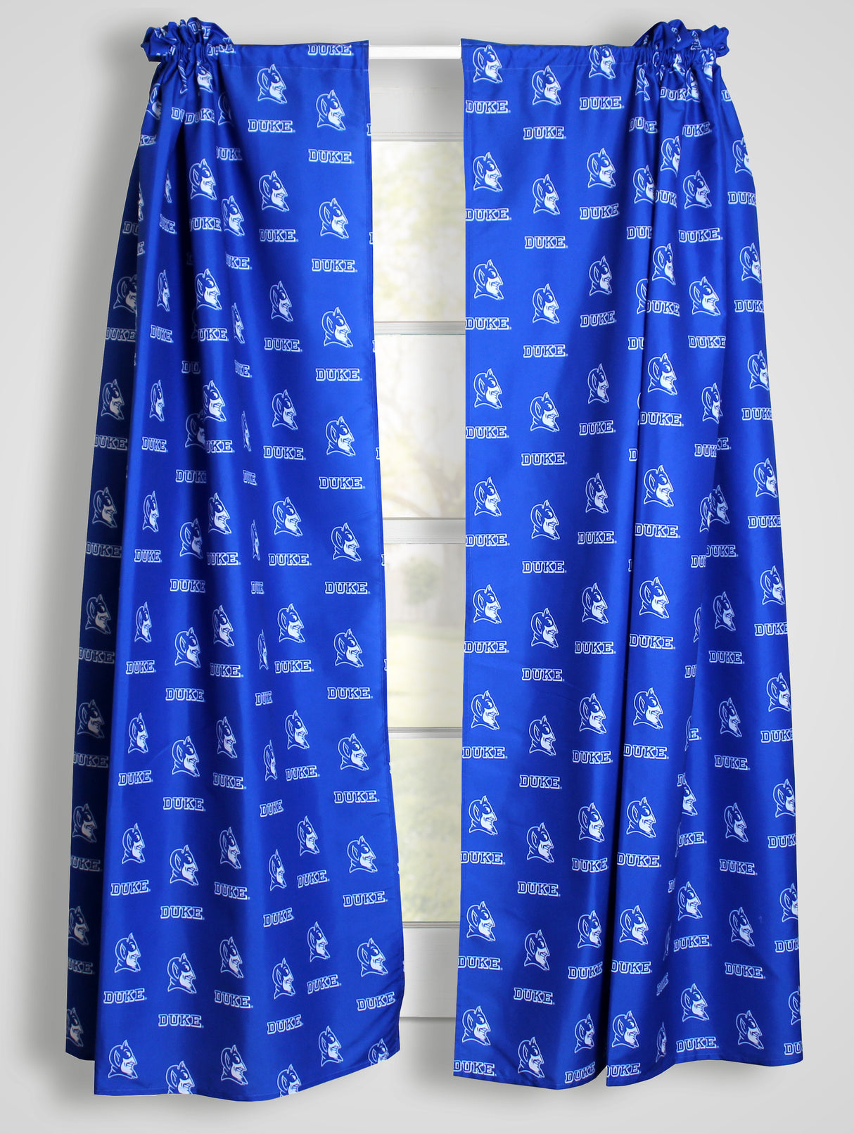 Duke Blue Devils Curtain Panels - 63" or 84"