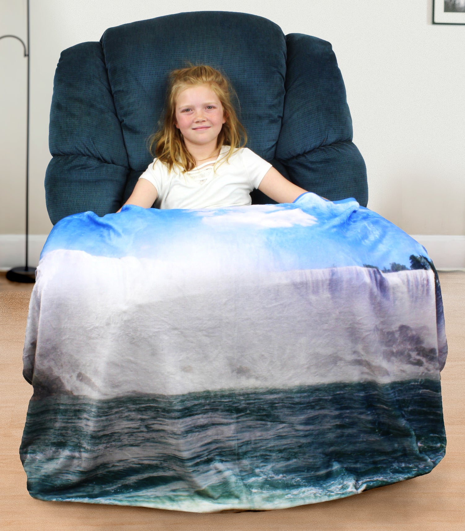 Niagara Falls Waterfall Throw Blanket